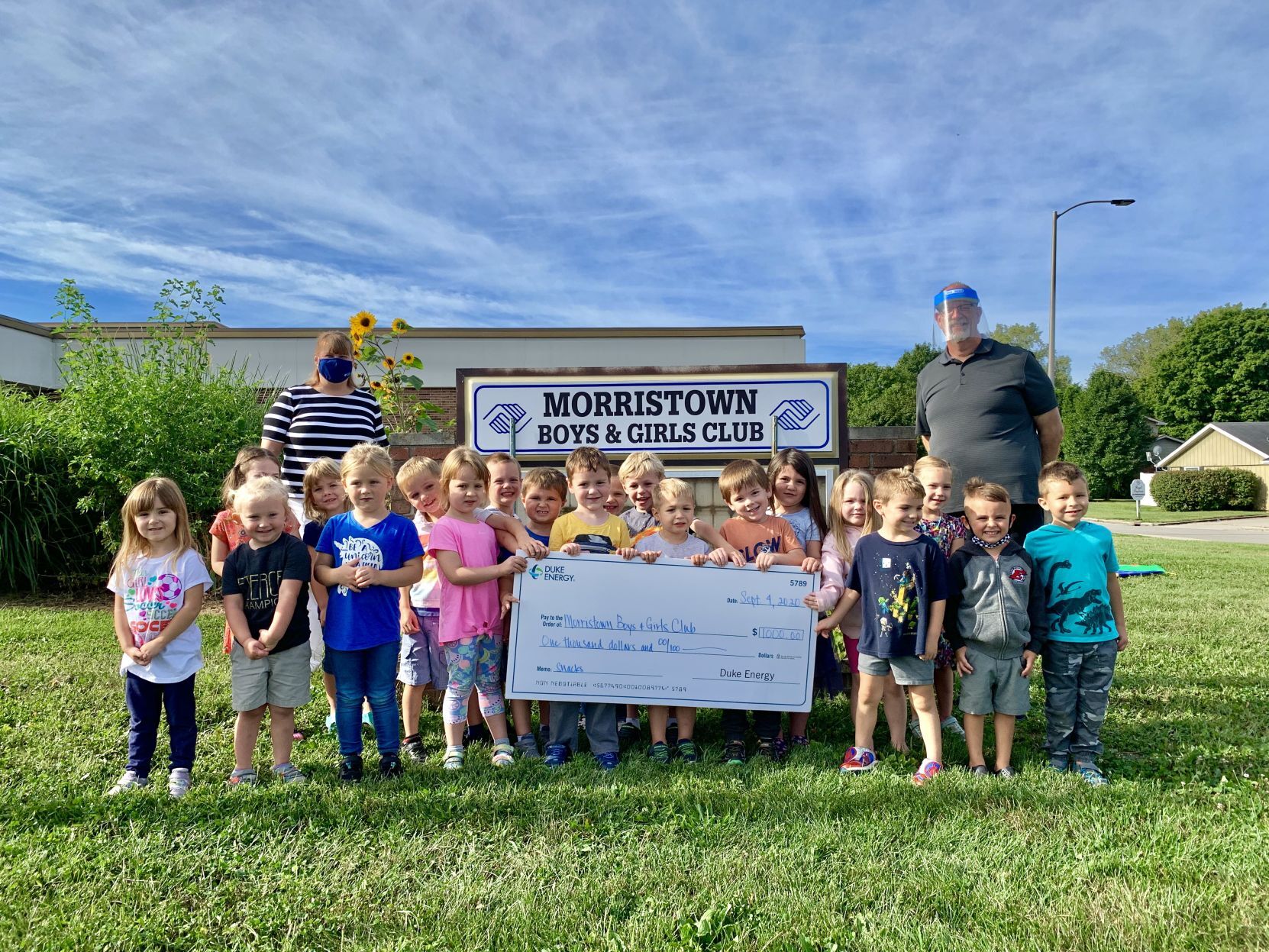 Duke Energy Foundation gives Boys and Girls Club $1000